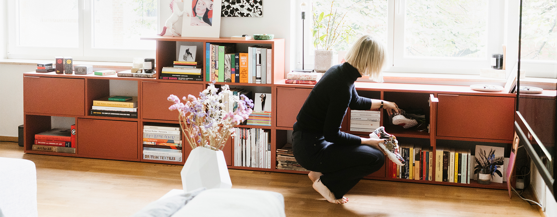 Olka with her Tylko Sideboard